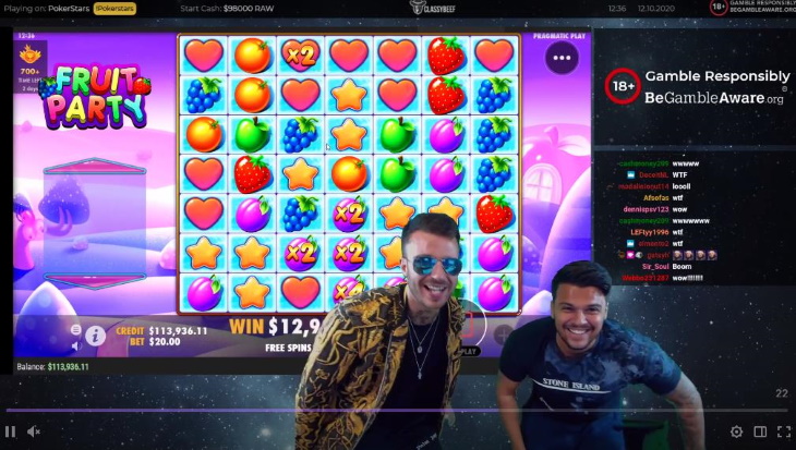Fruit Party is a popular game on ClassyBeef Twitch