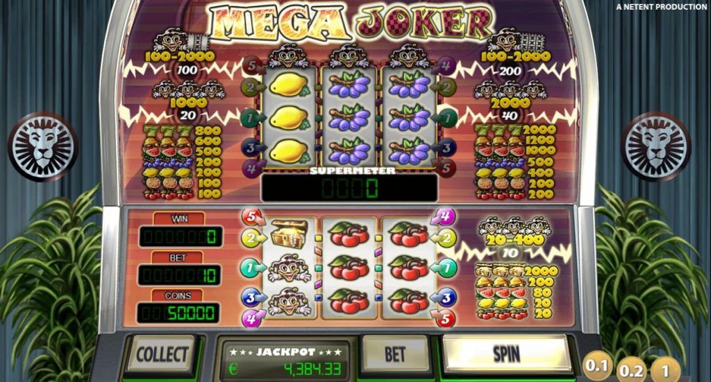 NetEnt's popular slot Mega Joker has a RTP of 99% and can be played at LeoVegas Casino