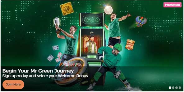 Start your Mr Green adventure with a $1,200 bonus + 200 free spins