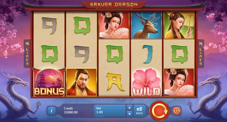The beautiful Sakura Dragon slot gamecan be played at NetBet Casino