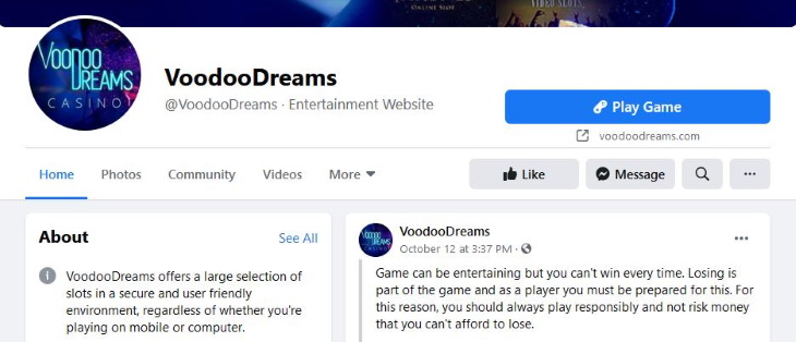 VoodooDreams on Facebook