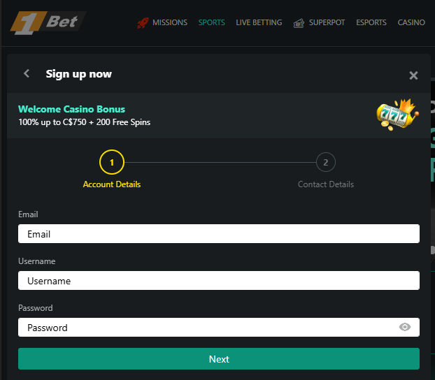 1bet-casino-sign-up