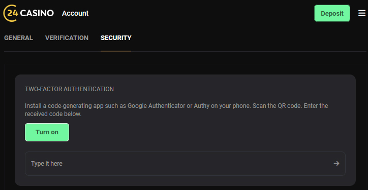 24casino-2fa-account-security
