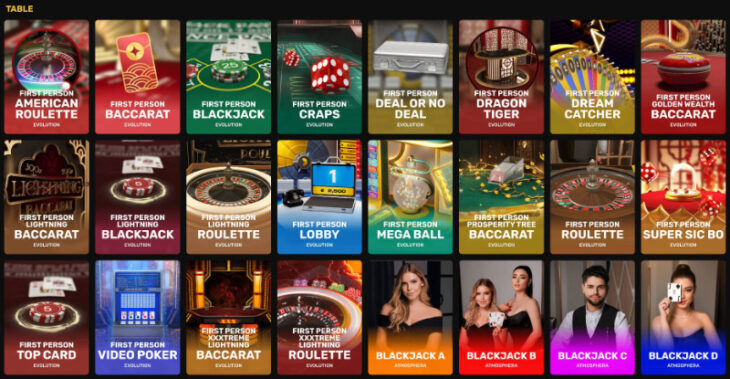 24casino table games