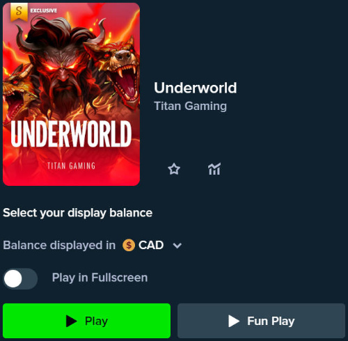 Underworld Free play