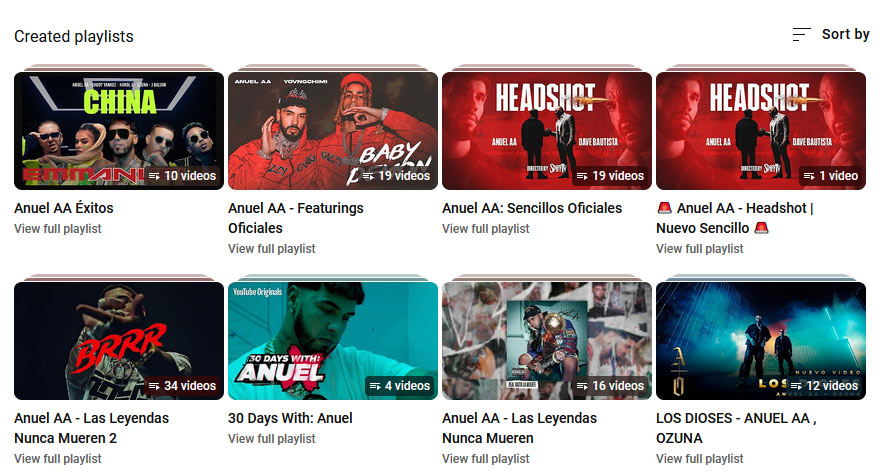 ©youtube.com/@AnuelAA | If you're into Anuel AA's music, then listening to one of the many YouTube playlists he's created would be perfect for you.