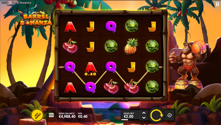 Backseat Gaming Barrel Bonanza - Payline