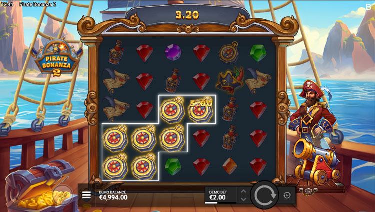 Backseat Gaming Pirate Bonanza 2 - Cluster Pays
