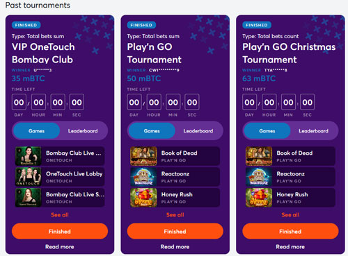 Bitcasino Tournaments