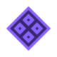Blue Samurai Slot - Purple Symbol
