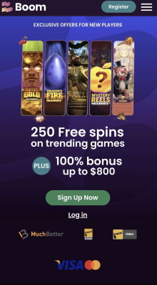 Boom Casino Canada mobile app