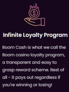 Boom Casino Canada loyalty program