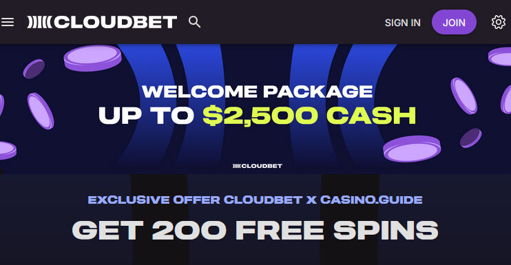 While listed in USD, since Cloudbet is essentially a crypto-only casino, you'll be getting this value welcome bonus  in the equivalent in Bitcoin, if that's the deposit method you're using. Also, for a minimum deposit of  0.001BTC through the Casino.Guide links, you'll get 200 free spins thrown in to the welcome bonus fun.