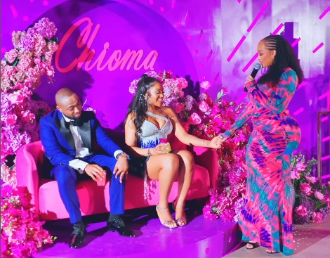 Davido and Chioma at her birthday