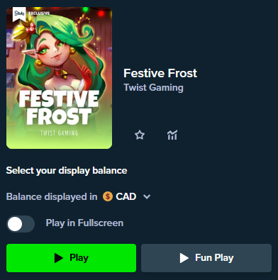 Festive Frost Slot Fun Play