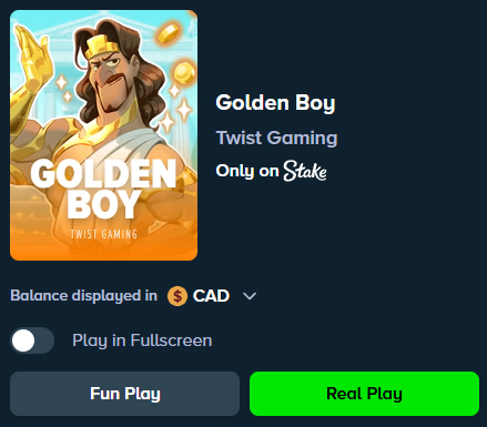 Golden Boy Slot Demo