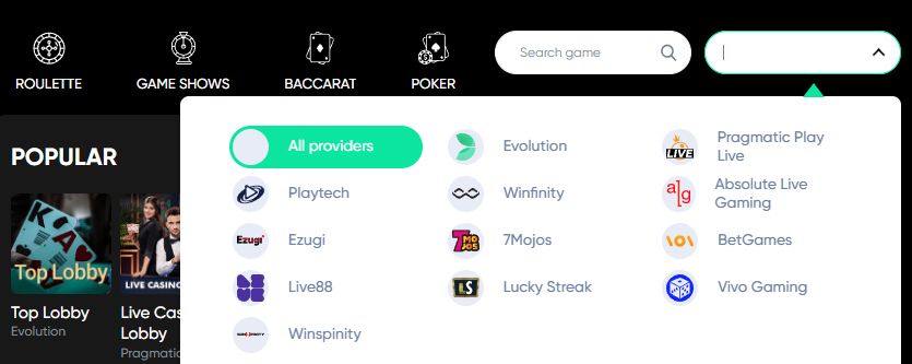 granawin-live-casino-providers