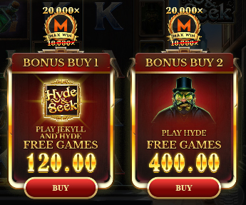 Hyde and Seek Bonus Buy Options