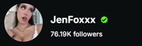 JenFoxxx Kick Follower