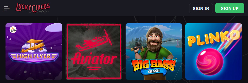 You can find those games in the "instant win" section of the website