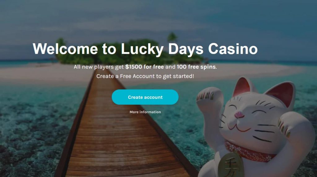 LuckyDays is MGA licensed and has a good bonus deal