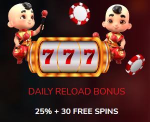 Oshi Casino Daily Reload Bonus