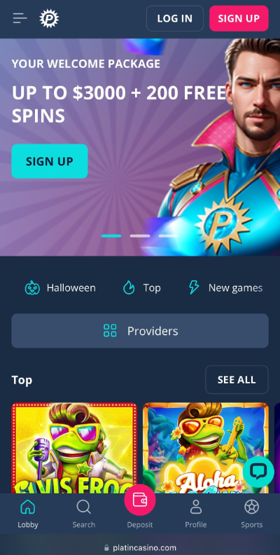 platincasino mobile