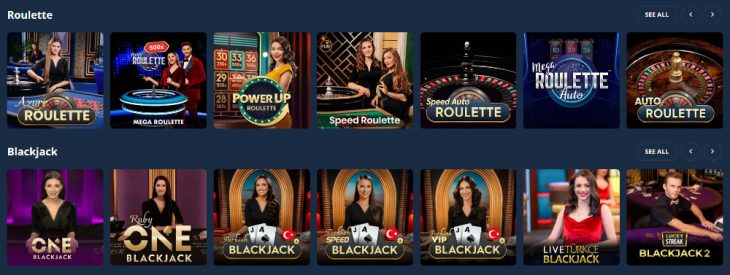 platincasino roulette blackjack