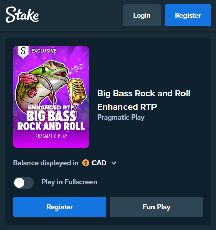 Play Big Bass Rock and Roll at Stake