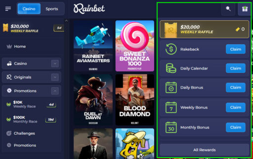 rainbet gambling or casino or betting