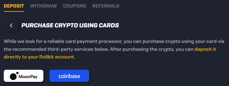 rollbit-casino-buy-cryptos-via-moonpay-coinbase
