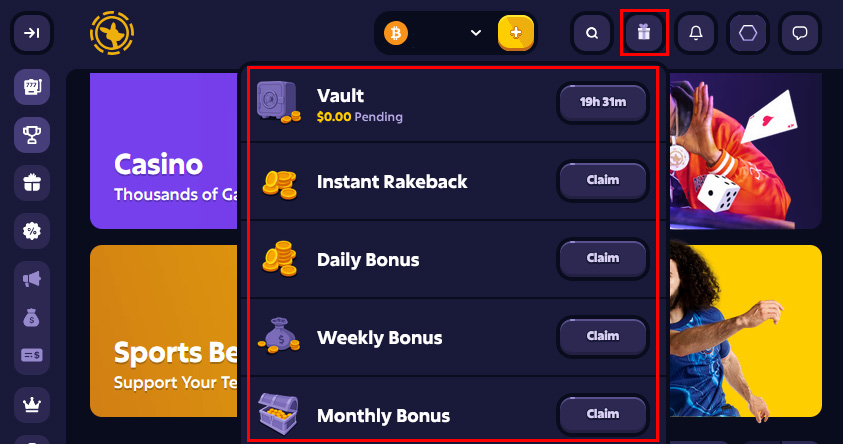 A Cash Vault, Instant Rakeback, and Daily, Weekly, and Monthly Bonuses are all up for grabs.