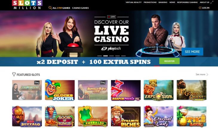 SlotsMillion Canada Website