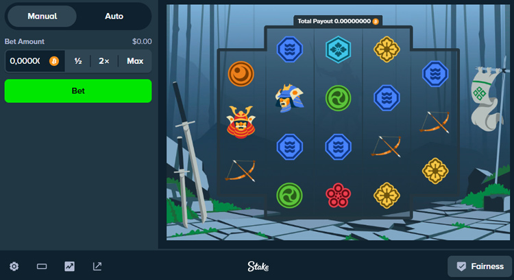 stake-casino-blue-samurai-slot-how-it-looks