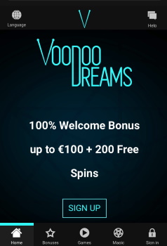 VoodooDreams mobile app canada