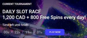 Woocasino daily slot race